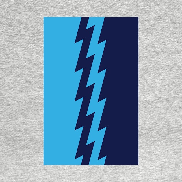 Arsenal Blue & Navy 1995 Away Lightning Bolt by Culture-Factory